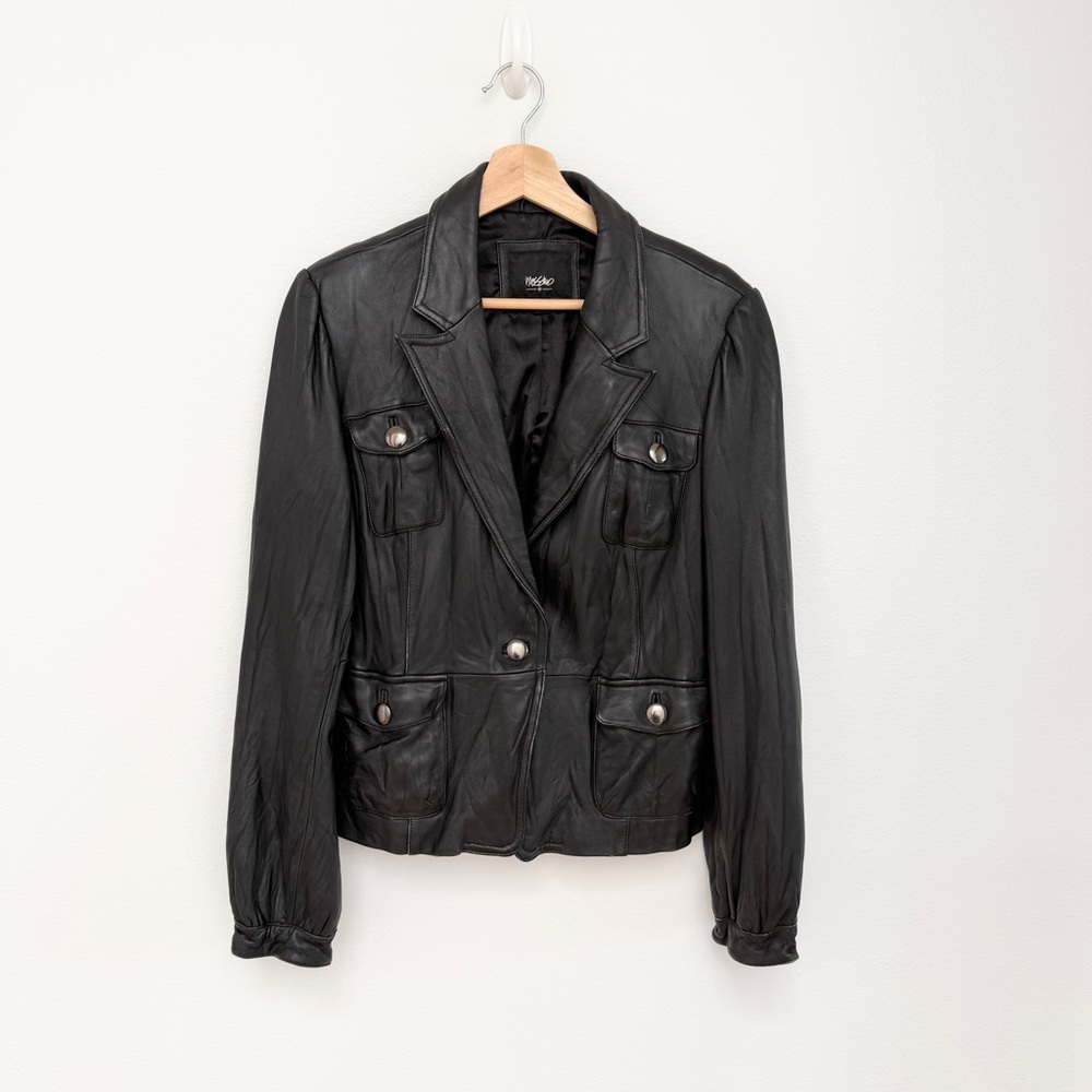 90s Mossimo Women’s Black Leather Jacket